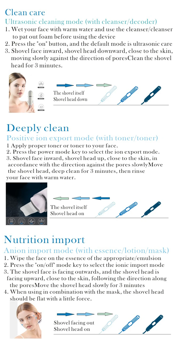 new product Acne And Mole Removal ultrasonic machine cleaner Clean the Skin Remove skin scrubber Beauty Equipment Beauty