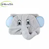 U-HomeTalk UT-BJ016 Wholesale Kids Children Pretty 100% Organic Bamboo Baby Elephant Hooded Poncho Bath Dressing Cap Towel
