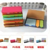 Fancy Promotional Stick note Notes pad With Calendar In PU Leather Case