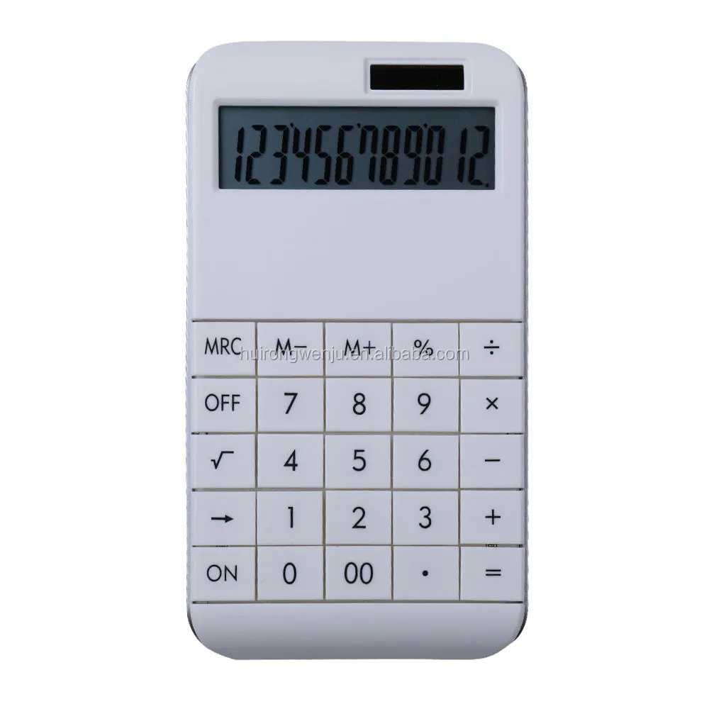 12 Digits Displayed Calculator With Color Customization Colorful Pocket ...