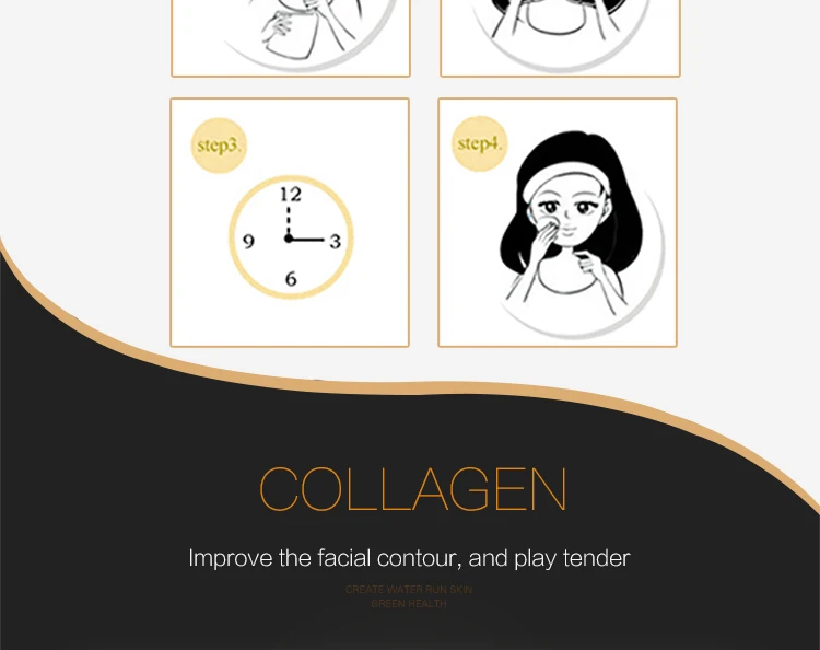 Gold Bio-Collagen Crystal Gold Powder Collagen Facial Mask