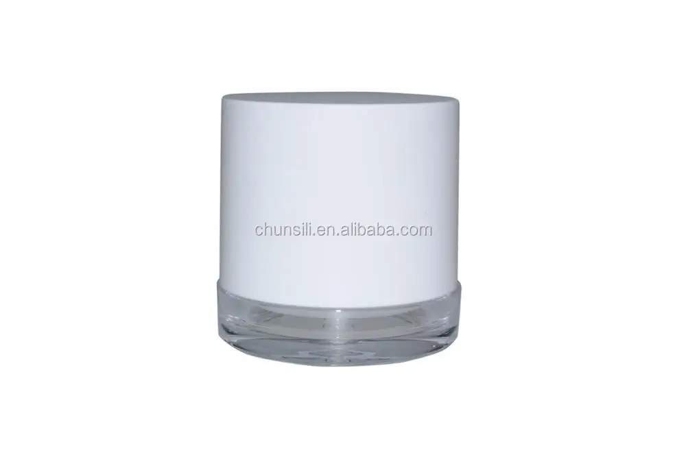 Acrylic cosmetic bottle 50ml with common screw cap