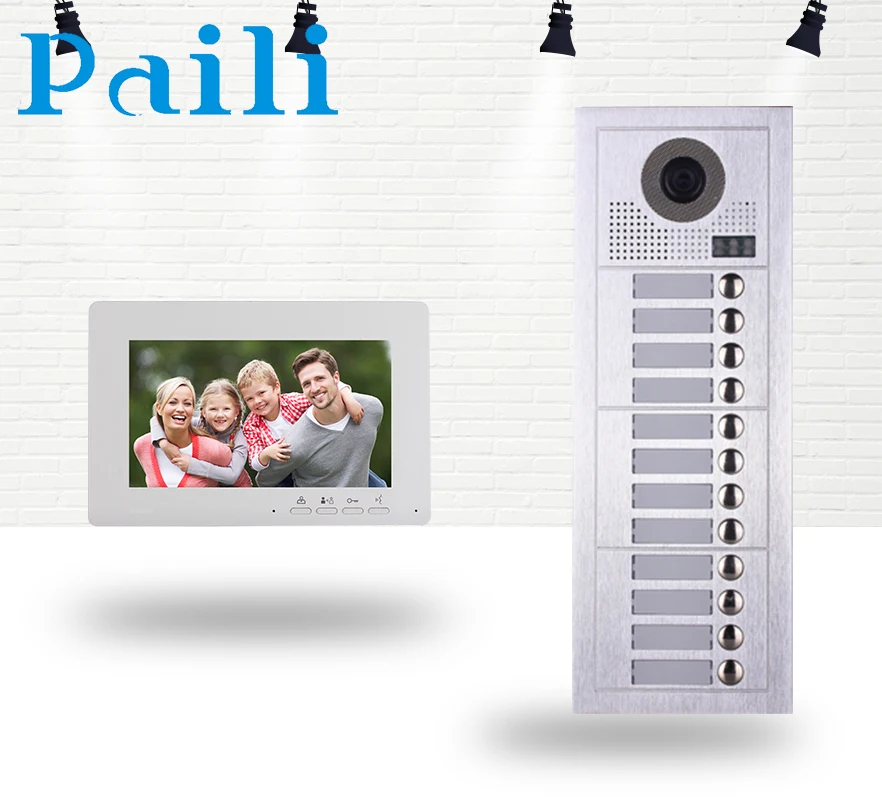 Multi Apartment Building Video Audio Door Phone Intercom Entry