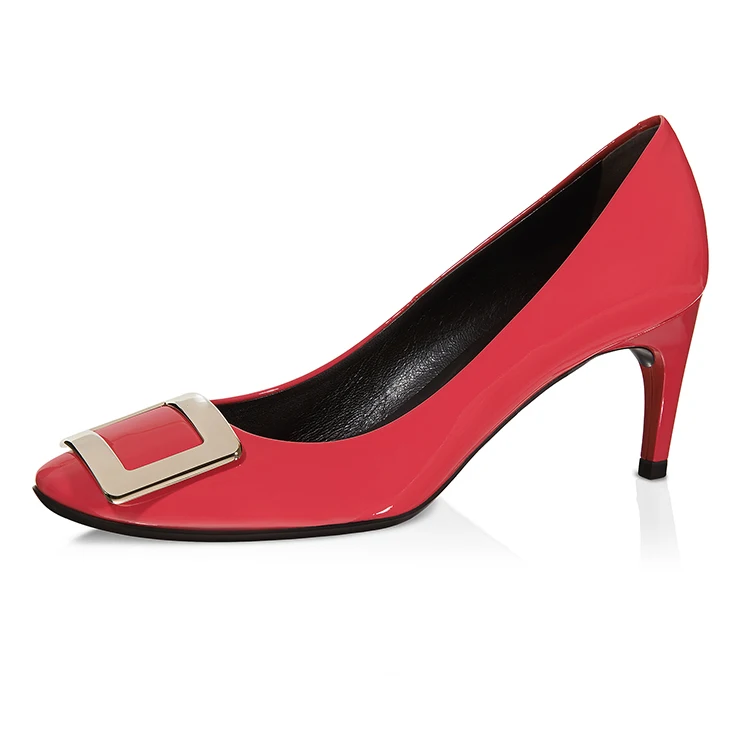 Luxury Sexy Red Heels Genuine Leather Women Red Shoes - Buy Red Shoes ...