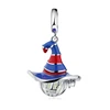 Halloween Gift Silver 925 Pumpkin with Cap Charms Beads for Children Kids