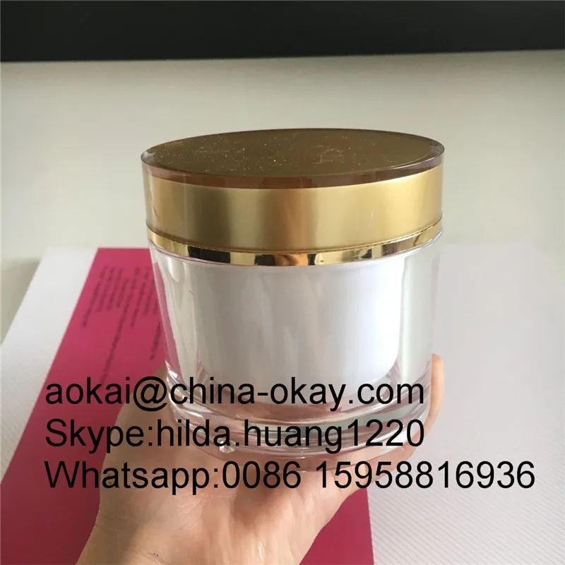 200g Luxury Body Butter Jars/scrub Acrylic Plastic Jar/200ml Cosmetic