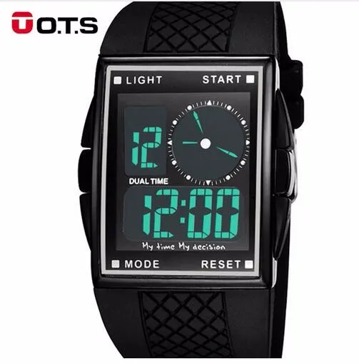 digital led rubber watch