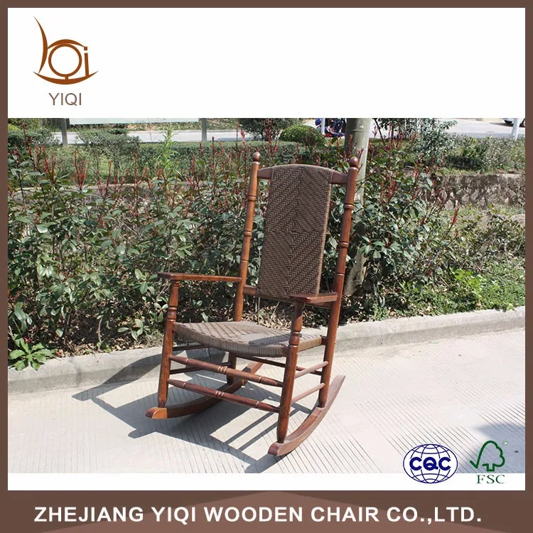 
Hot sale Wooden Rattan Rocking Chair 