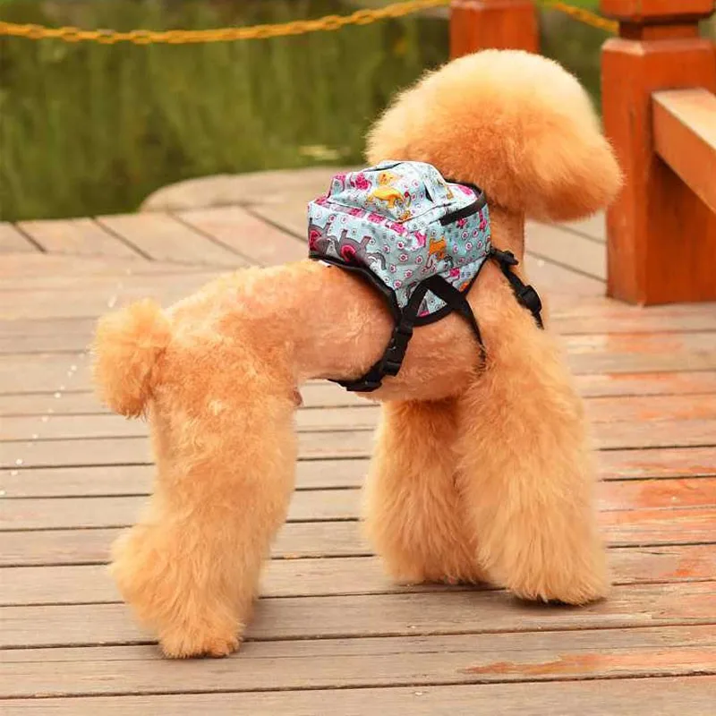 

Cartoon Cute Dog Backpack Canvas Multicolor Pet Dog Backpacks