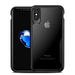 Clear TPU PC Hard Phone Case iPhone X