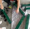 welded v wire mesh fence square post iron fence post