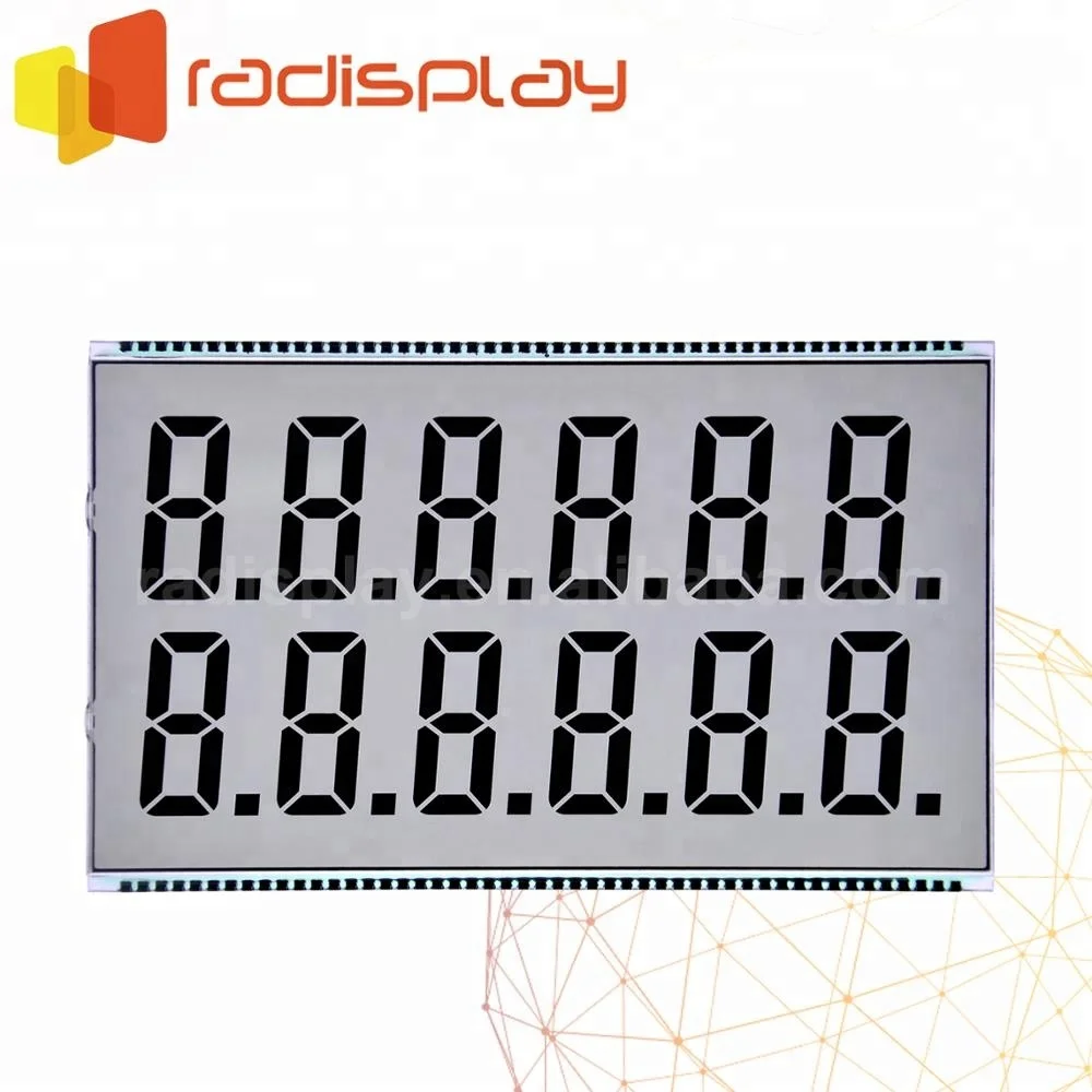 
6x2 TN 12 digits Display Board Fuel Dispenser Lcd 