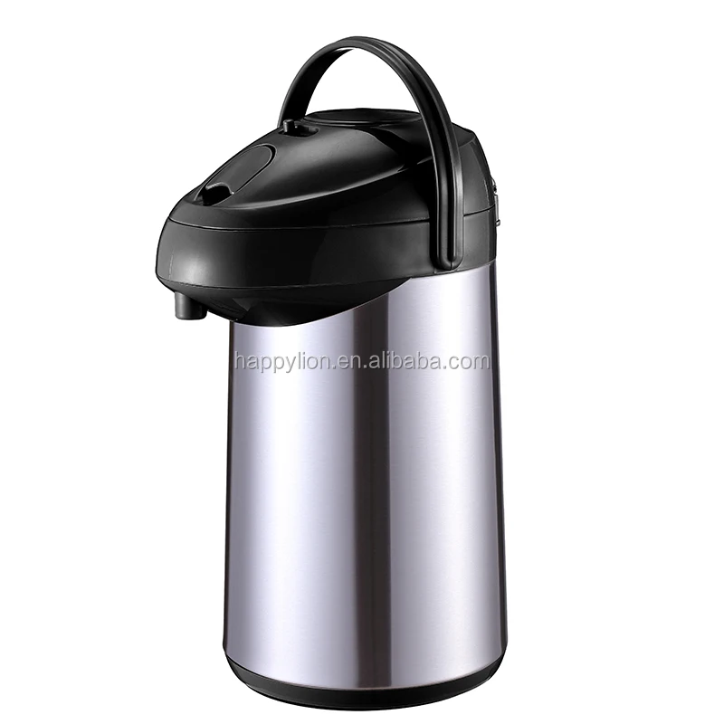 HAPPY LION Thermos Air Pump Coffee Airpot Vacuum Tea Flask With