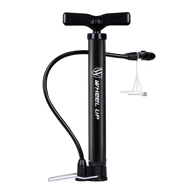 

WHEEL UP Wholesale Bicycle Accessories Foot Pump Bike Air Floor Pump Aluminum With120PSI Bicycle Inflator Cycling Frame Pump, Black