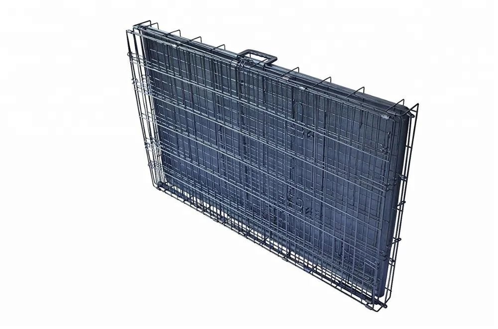 
Factory Wholesale Metal Dog Kennel Cage Folding Dog Crate 