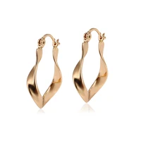 

95138 xuping China wholesale factory fashion earring designs new model 18k gold plated hoop earring