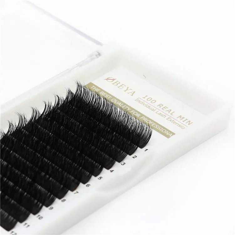 

Wholesale silk lashes matte black eyelash extension, Black/colorful /two tones