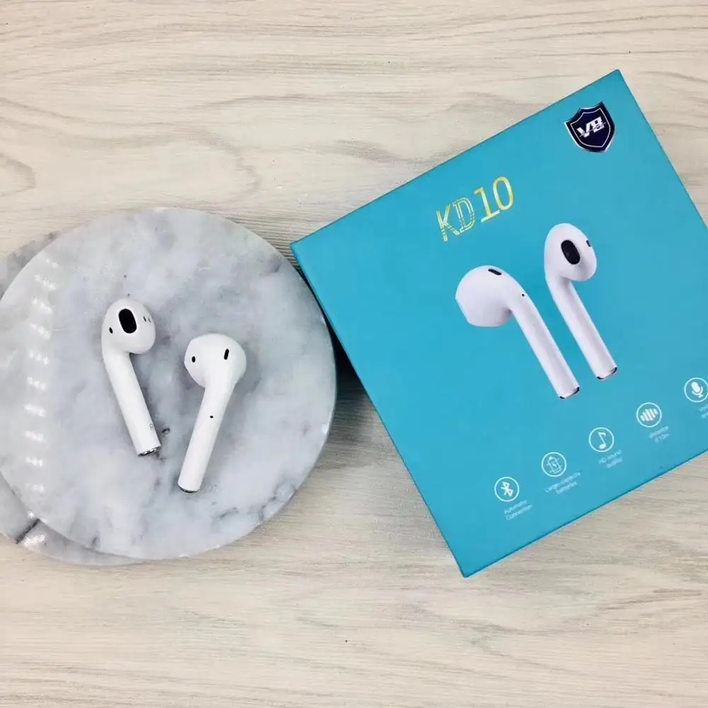 

2019 new product kd10 tws wireless bluetooth earphones headset, Multi color