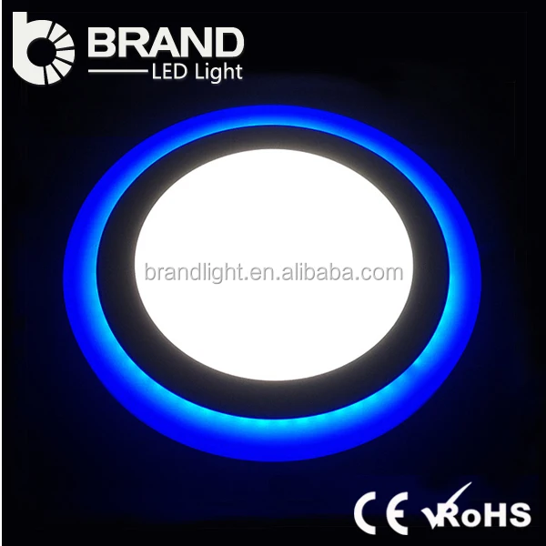 Competitive Price Dimmable Double Color LED Glass Recessed Ceiling Panel Down lights