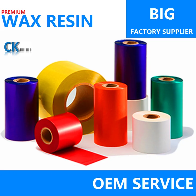 110mm*300m Premium Thermal Transfer Wax Resin Ribbon For Barcode