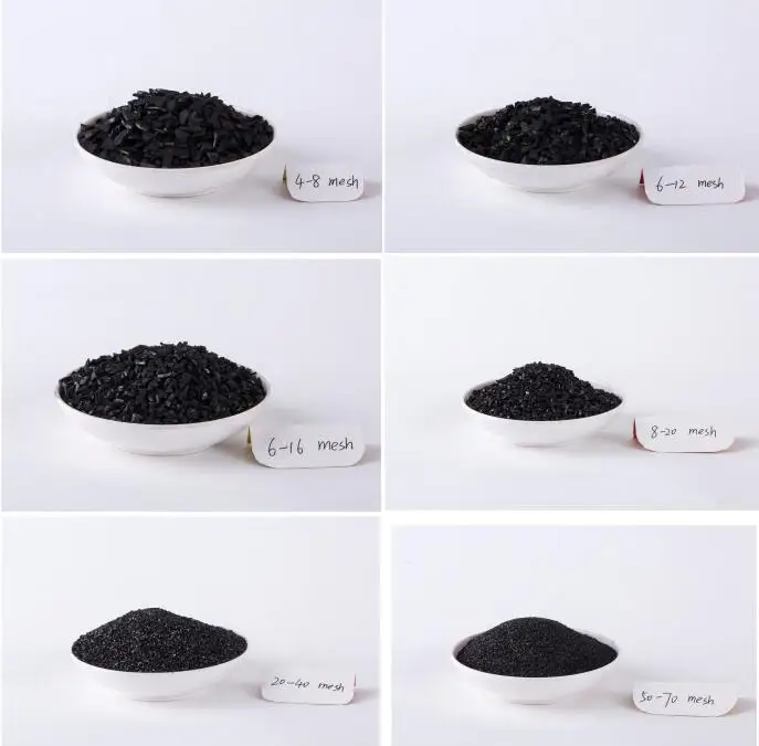 China factory supply 24-46mesh granular coconut activated carbon for MSG bleaching