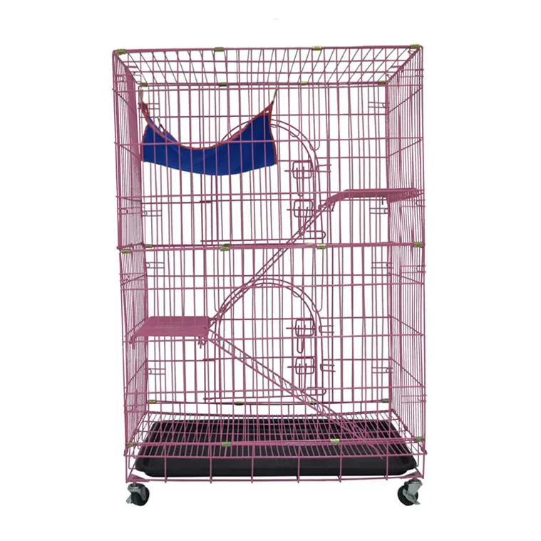 Wholesale Wire Mesh Cat Cage Pet Shop Cages Plastic Cat Carrier Mhc004