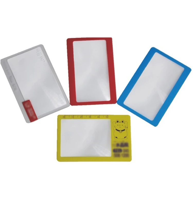 
4X PVC Customize Card Fresnel Magnifying Glass 