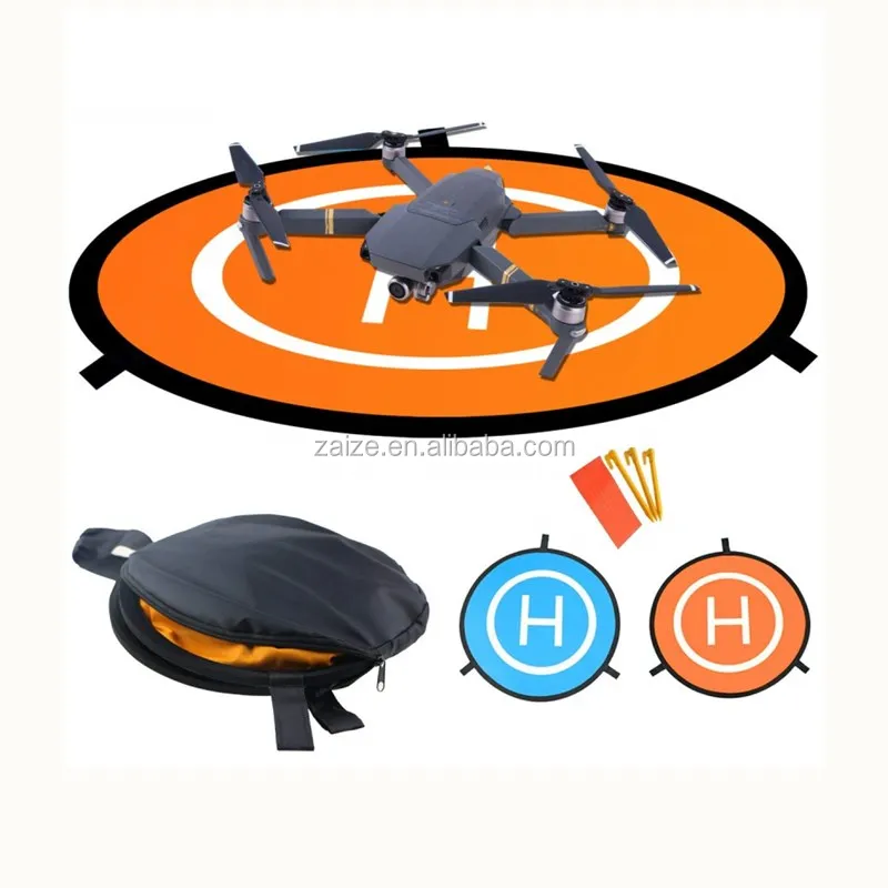 PVB Drones Universal Waterproof Foldable Landing Pads Helipad for RC Drones Helicopter 110cm/43” QWORK Drones Landing Pad Antel Robotic 