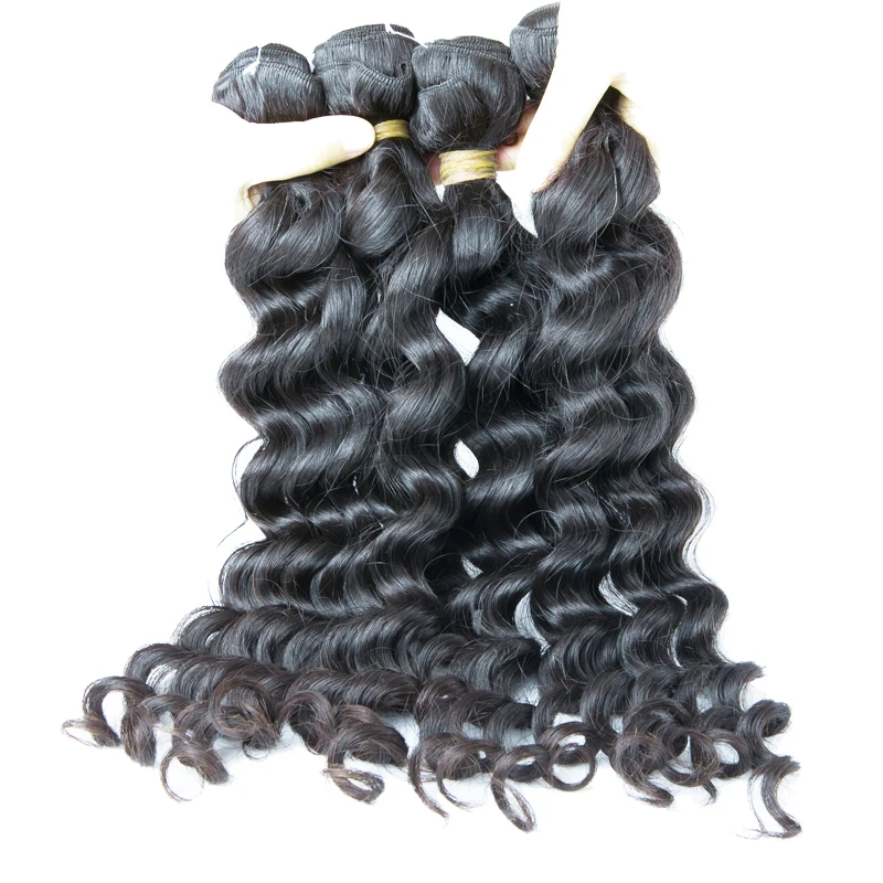 

10A Grade virgin indian remy loose weave raw virgin human hair from very young girls unprocessed virgin double drawn hair