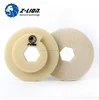 Z-LION 4" Snail Lock Back Holder 100mm White Plastic Backer Pads for Diamond Polishing Pads Snail Lock Adapter