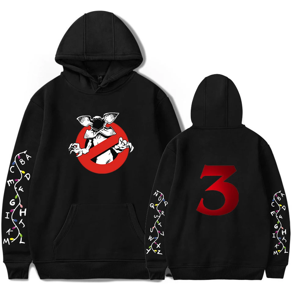 

Stranger things 3 high quality custom hot stamping logo hoodies breathable hip hop for men and women A12521, Customized color