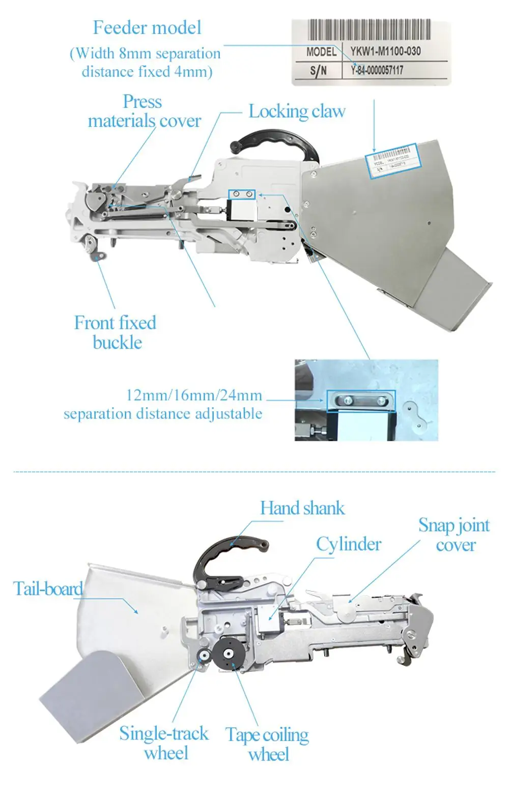 Smt Cl 8mm Feeder For Pick And Place Machine Buy Smt Cl Feeder,Smt