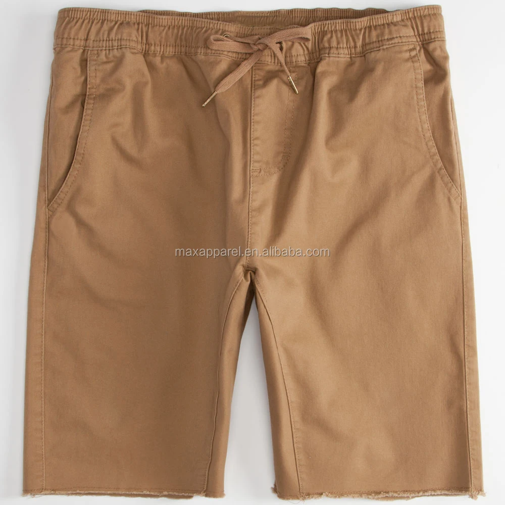 khaki jogger shorts