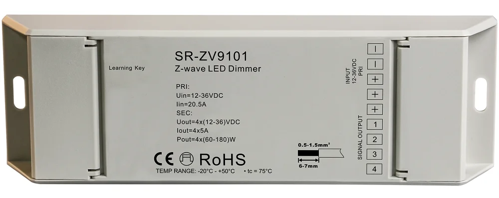 Sunricher Single/CCT/RGBW Z-Wave Dimmer SR-ZV9101FA-DIM