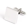 Square Silver cuff link Men's Fashion cufflinks accessories