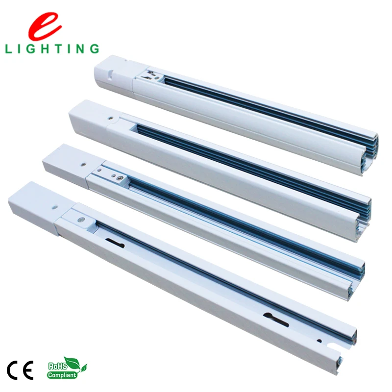 guangzhou manufacturer ce rohs certificate 1m 1.5m 2m 3m clothing store led track lighting 2/3/4 wire led track rail