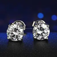 

Silver Jewelry Classic Silver Single Round CZ 2-10mm Stud Earrings for women 2020