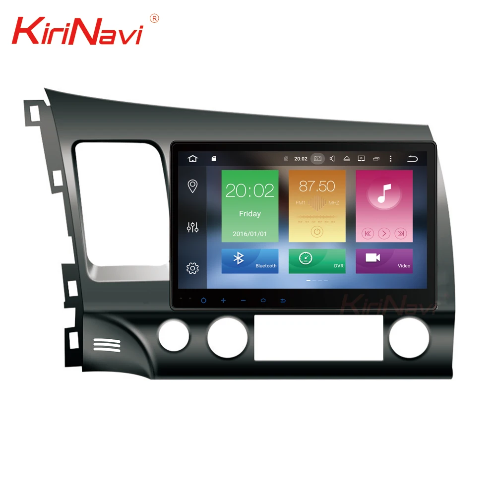 

KiriNavi WC-HC1611 8 core 10.2" android 10.0 stereo for honda civic car navigation system 2006 - 2011 gps BT 4g TV