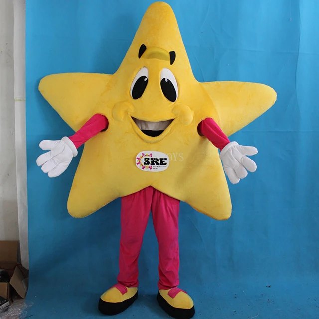 Funtoys CE yellow star shape mascot costume