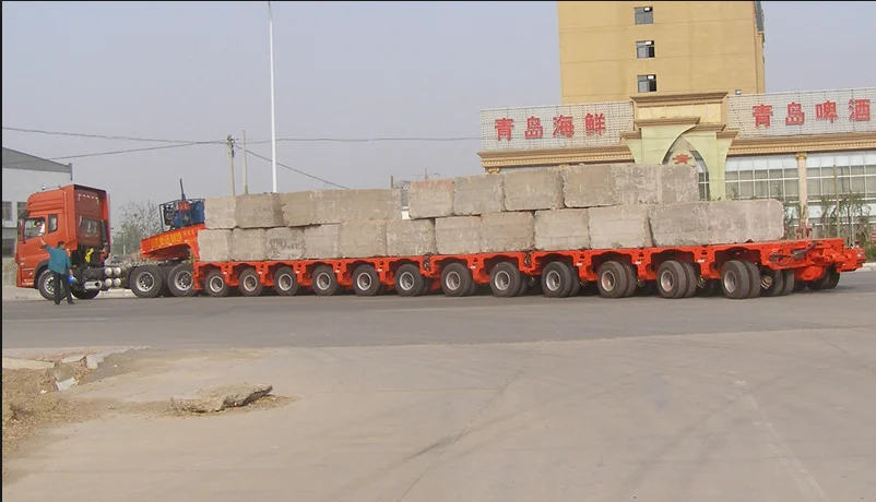 Goldhofer Type Multi Axle Hydraulic Modular Truck Trailer For Sale Buy Hydraulic Modular Trailer Modular Trailer Product On Alibaba Com