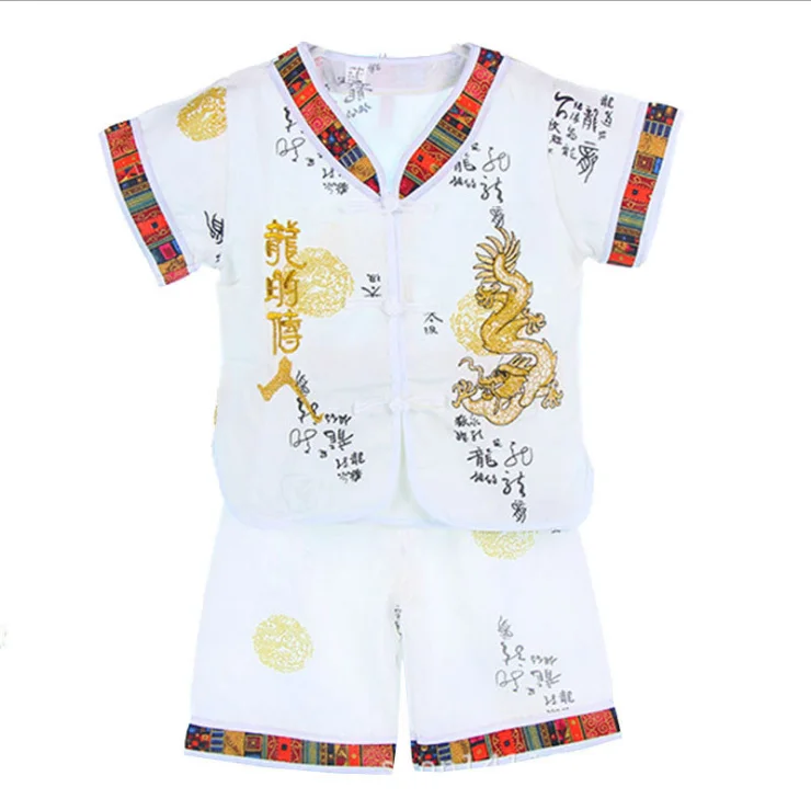 
boys wear set Chinese style ethnic children tang suit summer fashion cotton children clothing boys 
