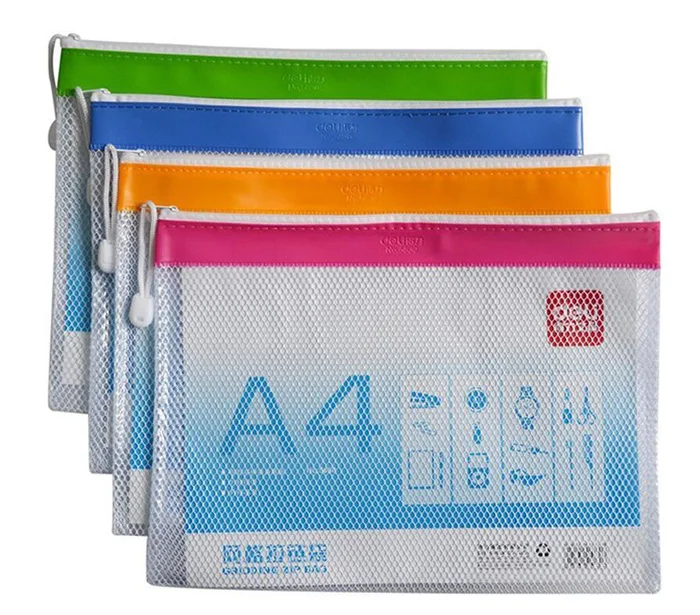 A5 Hanging Pvc Clear Mesh Zipper File Folder Bag A5 Hanging Pvc Clear Mesh Zipper File Folder Bag
