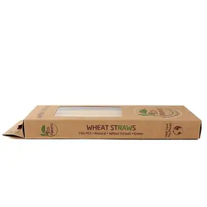 Image of Natural rice drinking straws xiamen paper straw eco-friendly sustainable eco product disposable bamboo edible straws