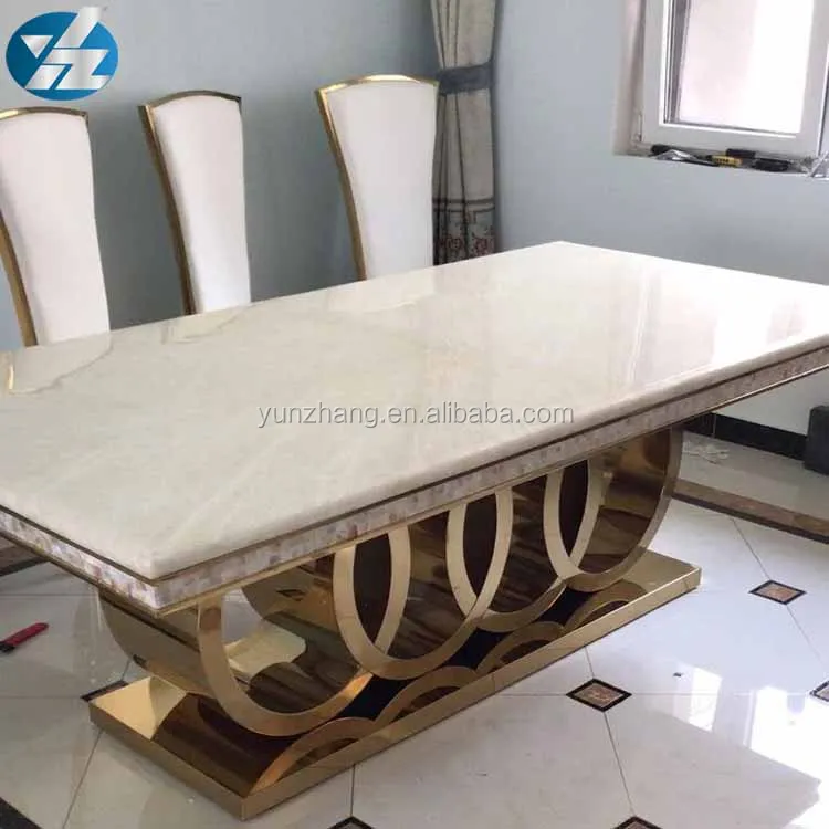 
European Classical Royal Marble Dining Table 