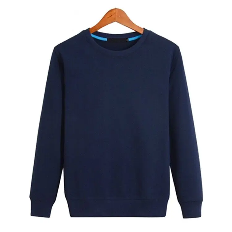 

Mens Long sleeve french terry blank sweatshirt hoodies