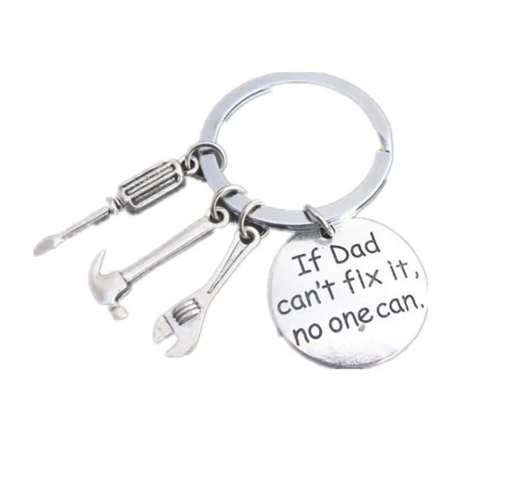 

Gifts For Father If Dad Can't Fix it No One Can Small Tool Pendant Keyring