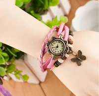 

Free shipping Super Sale Pendant Leather Strap Retro Vintage Watch