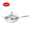 Best selling high quality stainless steel three layer composite steel non-stick frying pan