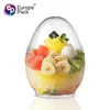 Unique shape clear candy dessert cake cute plastic egg shaped box
