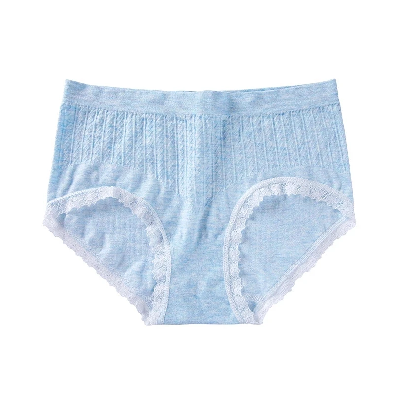Amazon Hot Selling Pure Cotton Underwear Low Waist Women Lace Panties